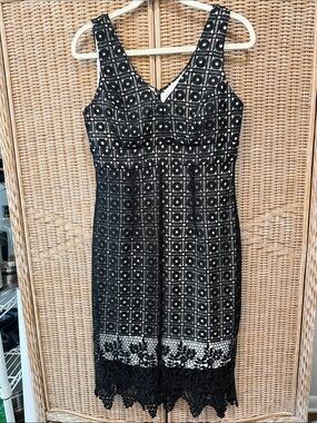 Scarlett Black Lace Midi Dress